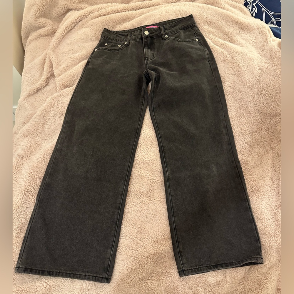 Edikted Black Low rise Jeans